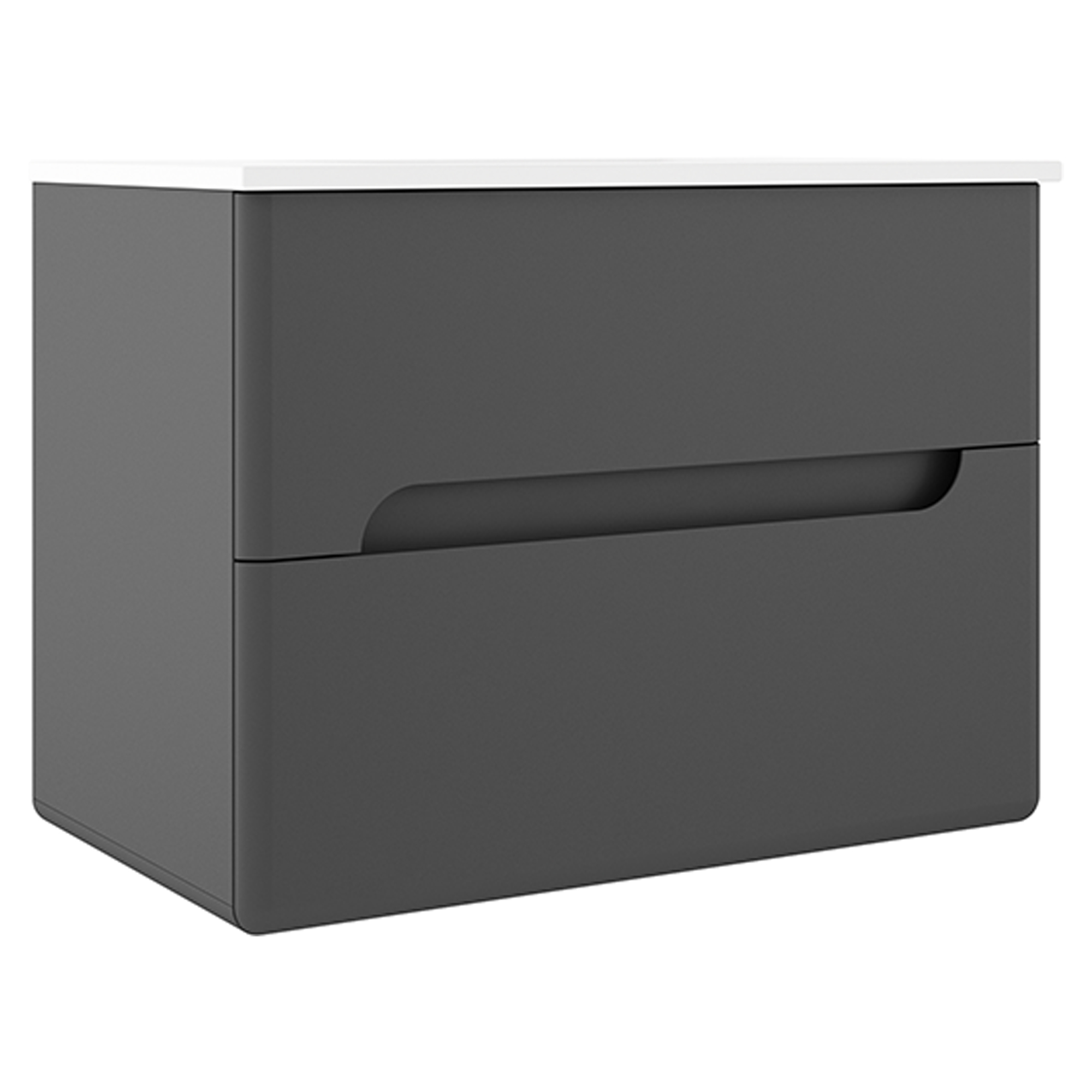 Underskab Rondo Mørkegrå Mat 80 cm