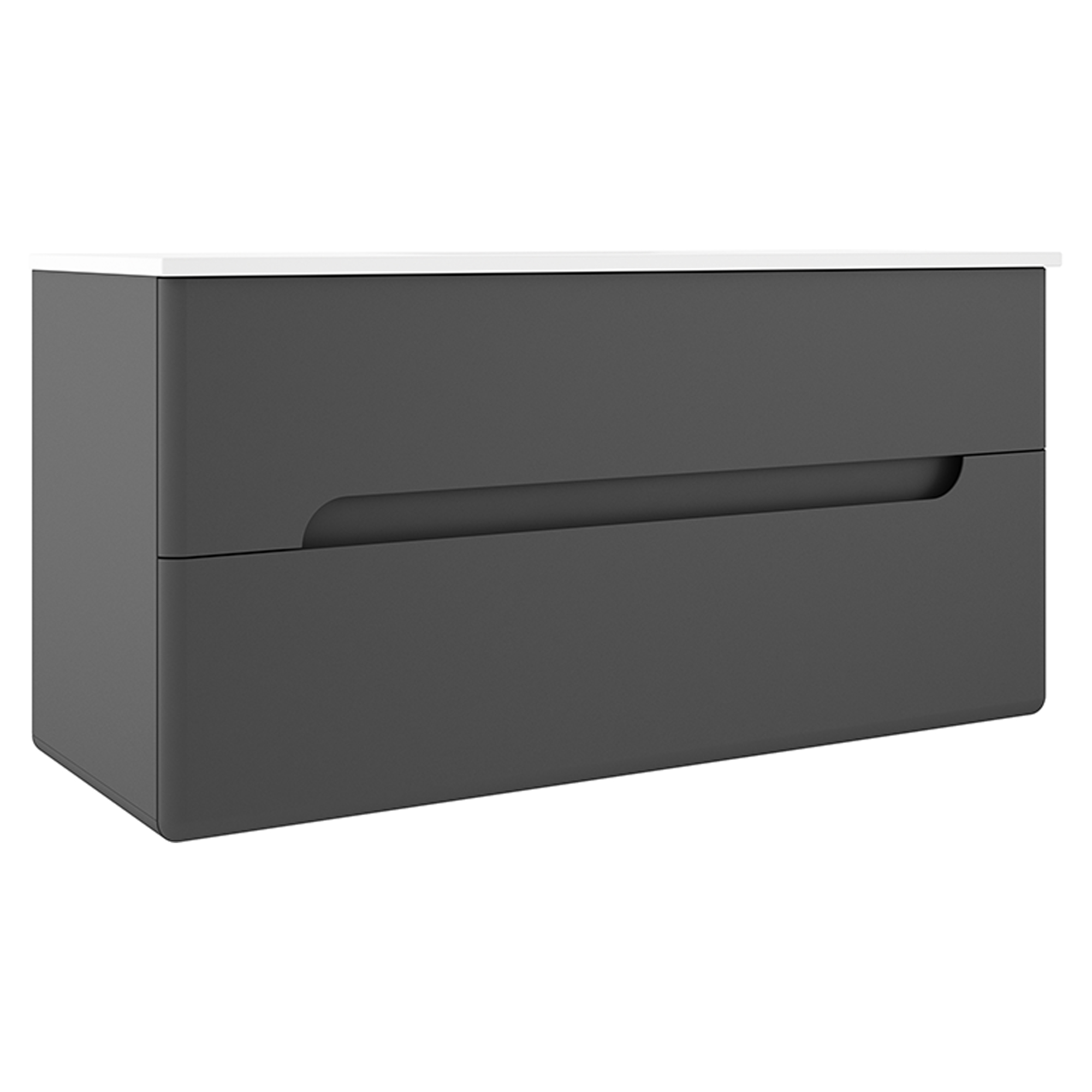 Underskab Rondo Mørkegrå Mat 120 cm