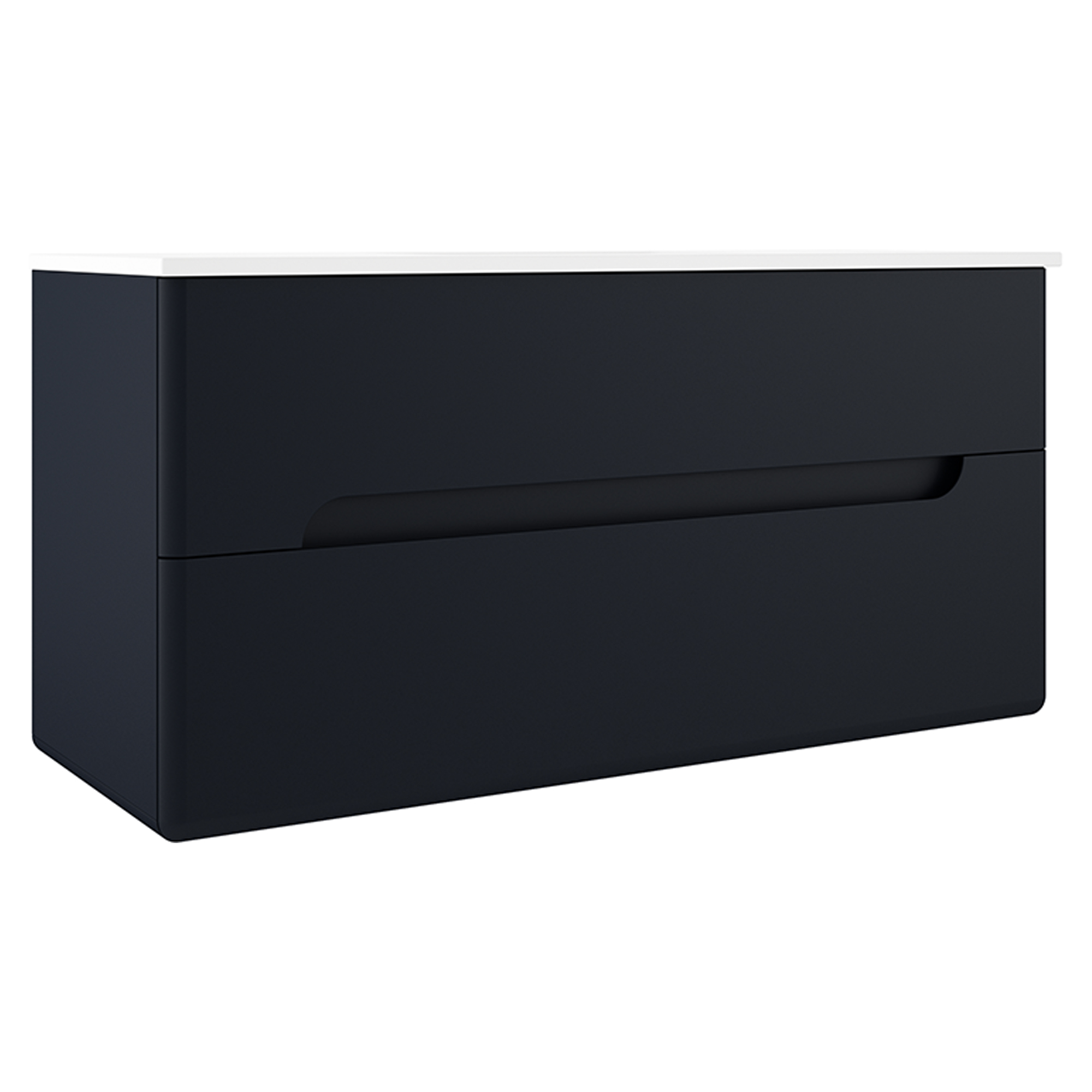 Dobbelt Underskab Rondo Mørkeblå Mat 120 cm