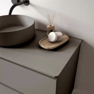 Bordplade <strong>Arka</strong>  Mørkegrå Mat 100x46 cm