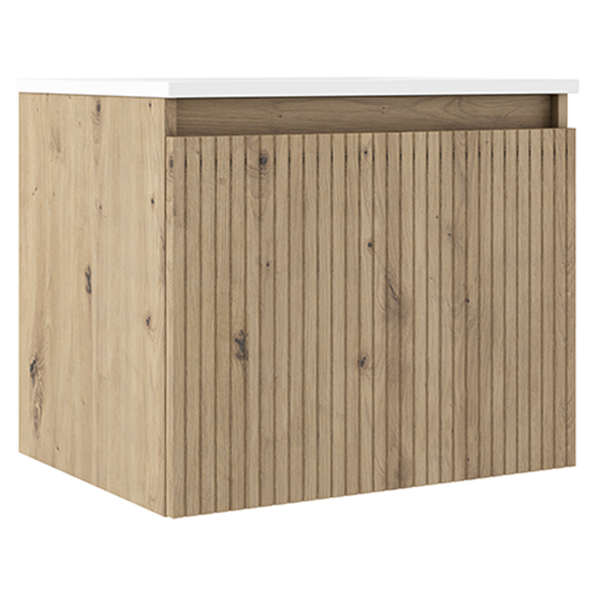 Underskab Picone Eg Mat 60 cm med Vask Hvid Blank