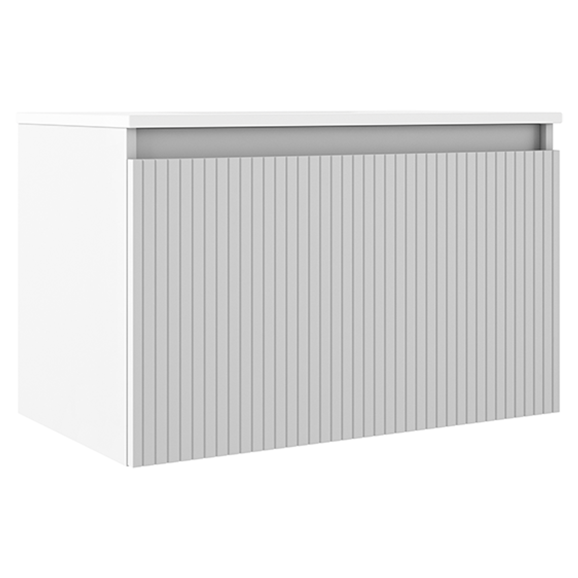 Underskab Picone Hvid Mat 80 cm med Vask Hvid Blank