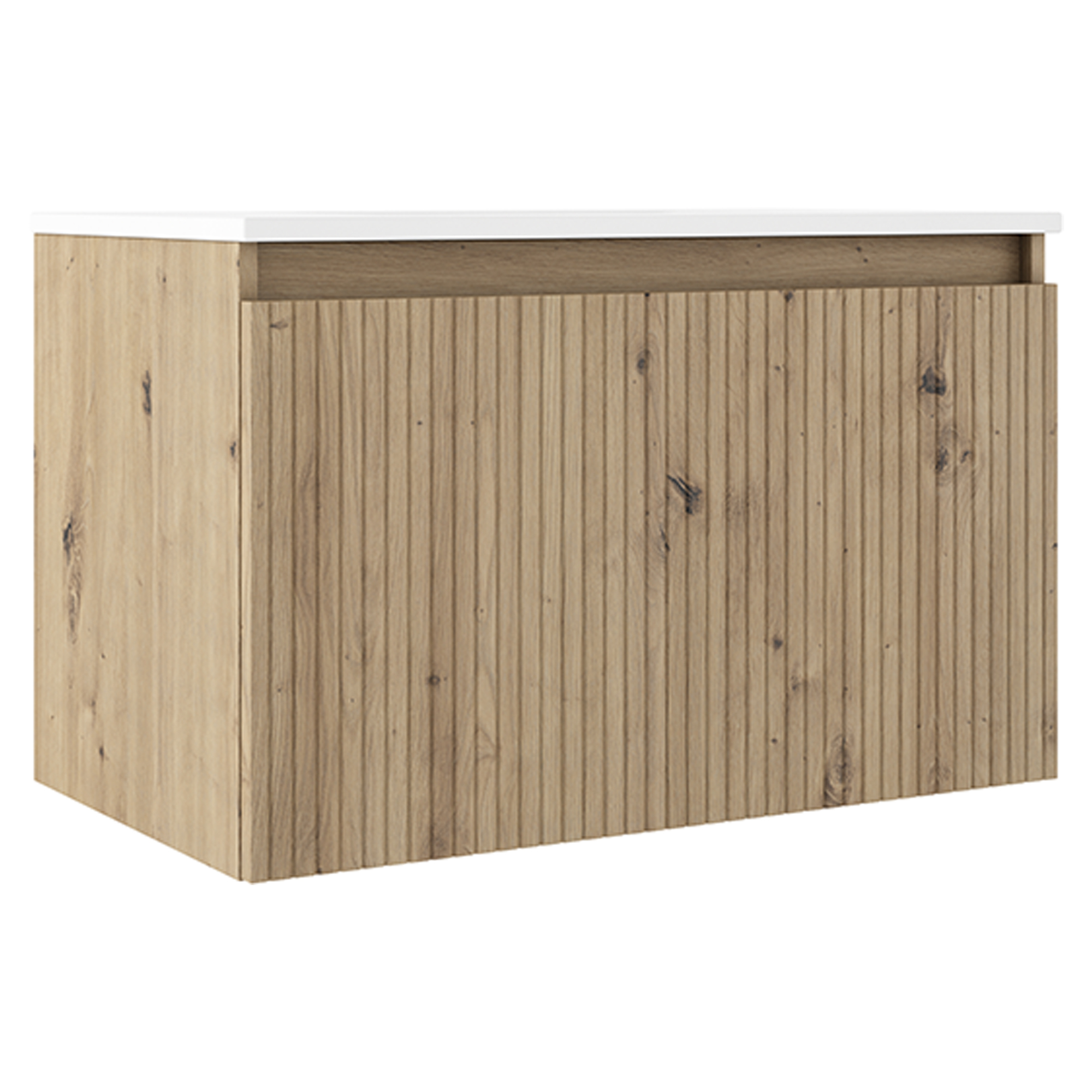 Underskab Picone Eg Mat 80 cm med Vask Hvid Blank