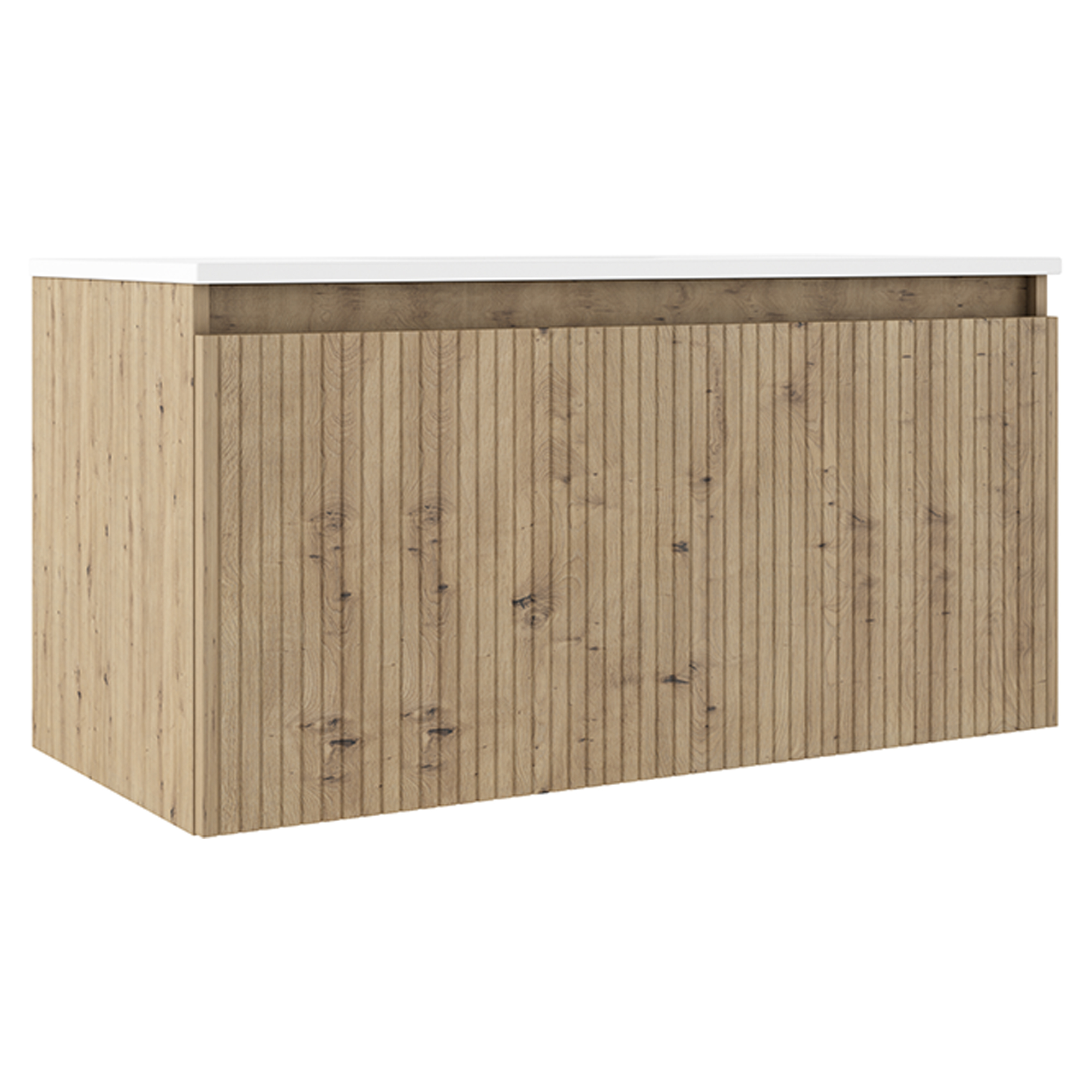 Underskab Picone Eg Mat 100 cm med Vask Hvid Blank