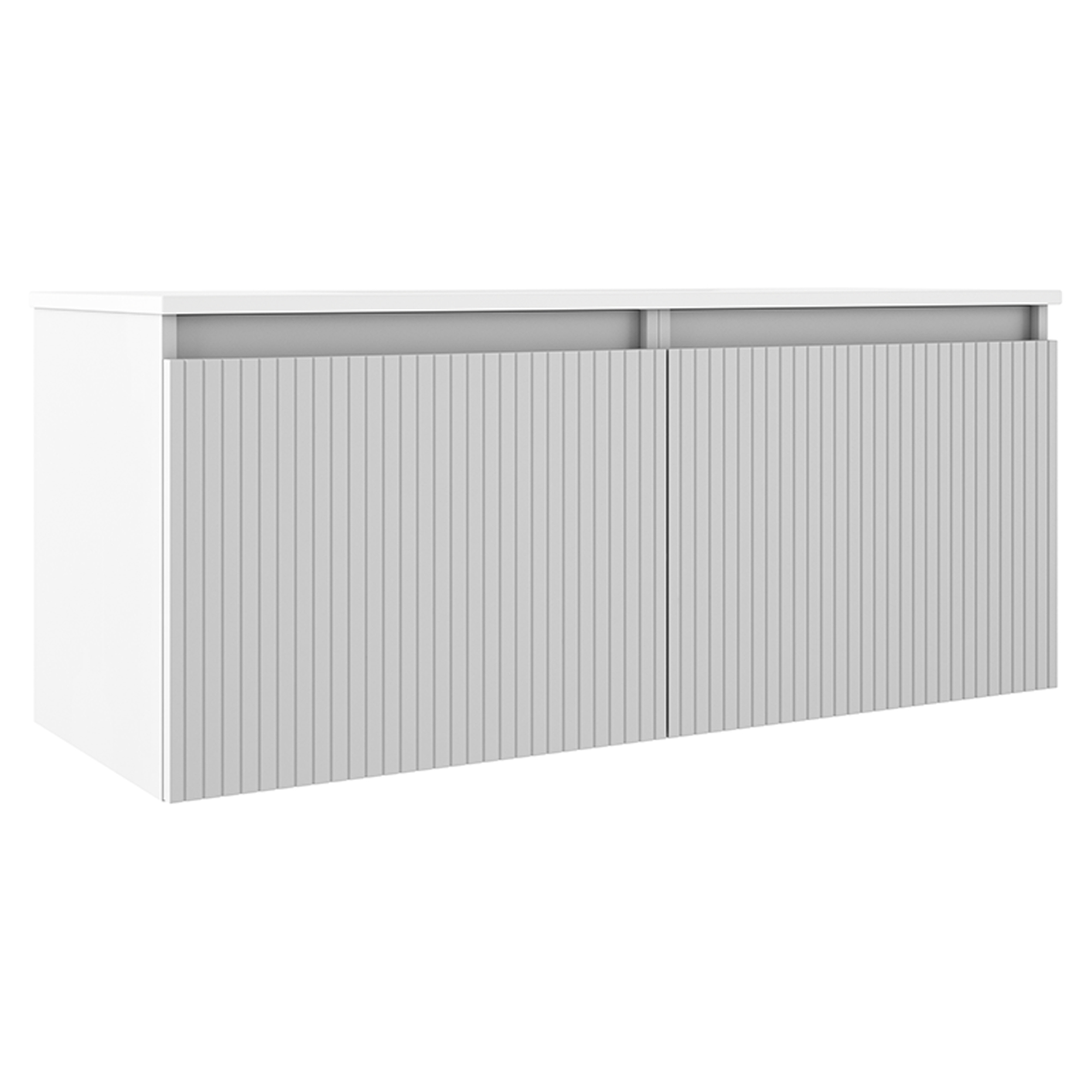 Dobbelt Underskab Picone Hvid Mat 120 cm med Vask Hvid Blank Venstre