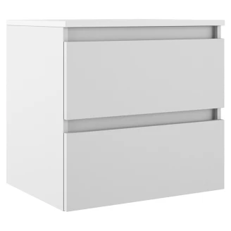 Underskab <strong>Compakt</strong>  Hvid Mat 50x40 cm med Vask Hvid Blank