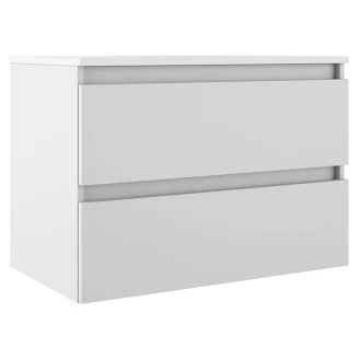 Underskab <strong>Compakt</strong>  Hvid Mat 80x40 cm med Vask Hvid Blank