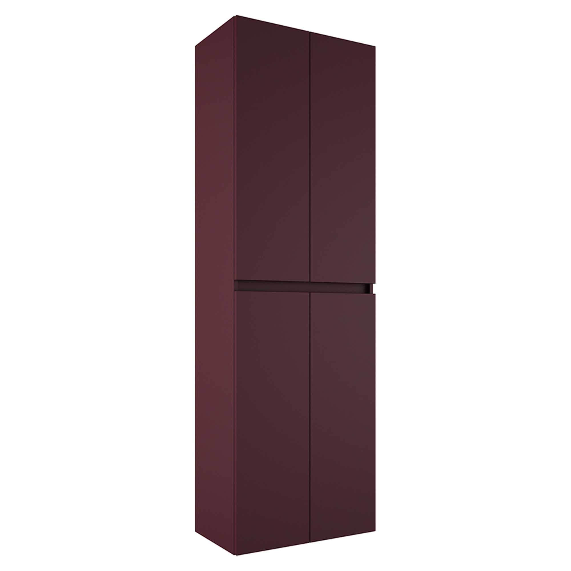 Højskab Omni Rød Mat 185 cm