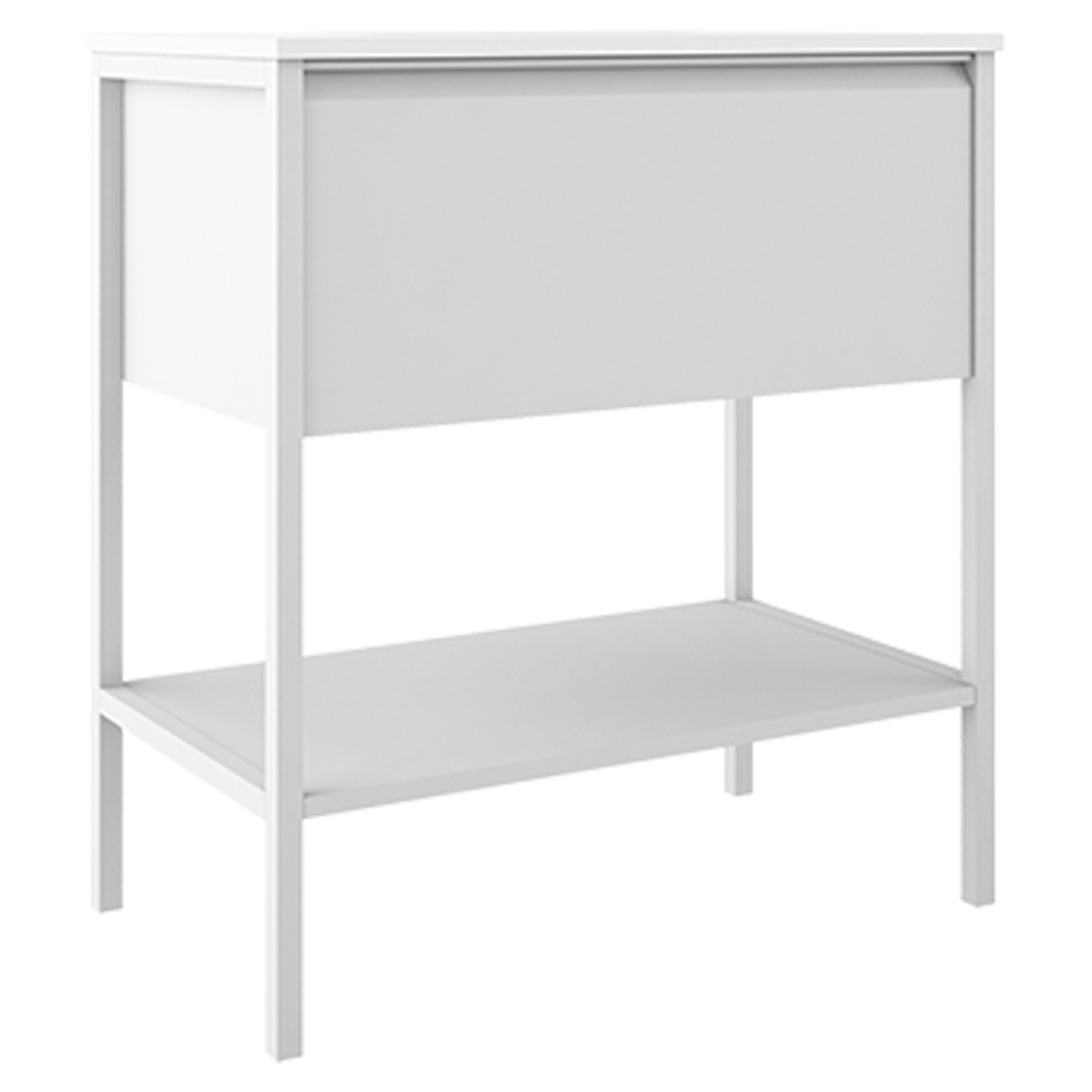 Underskab Tone Hvid Mat 80 cm, 1 Skuffe med Vask