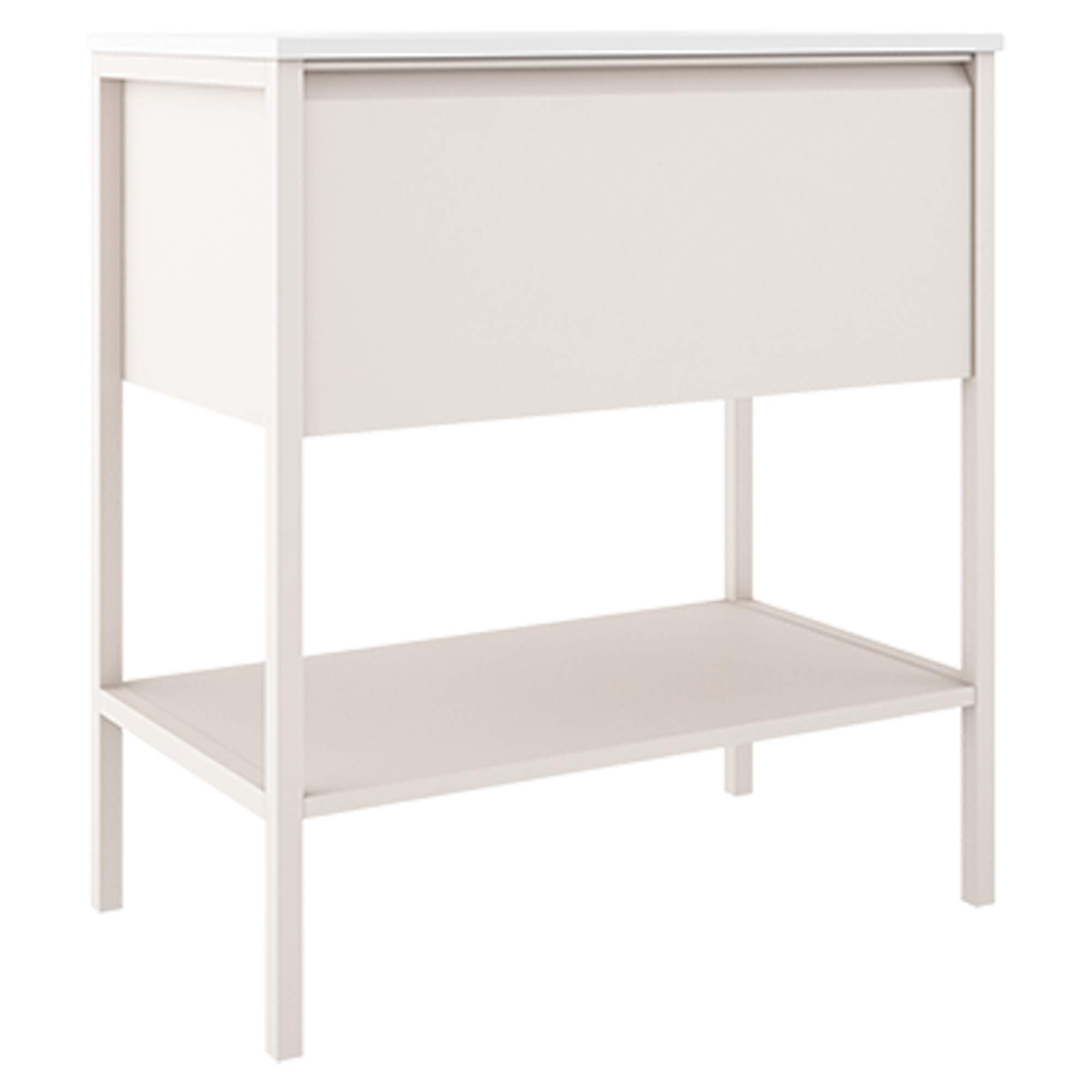 Underskab Tone Beige Mat 80 cm, 1 Skuffe med Vask