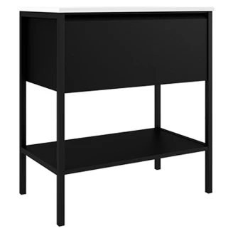 Underskab <strong>Tone</strong>  Sort Mat 80 cm, 1 Skuffe med Vask