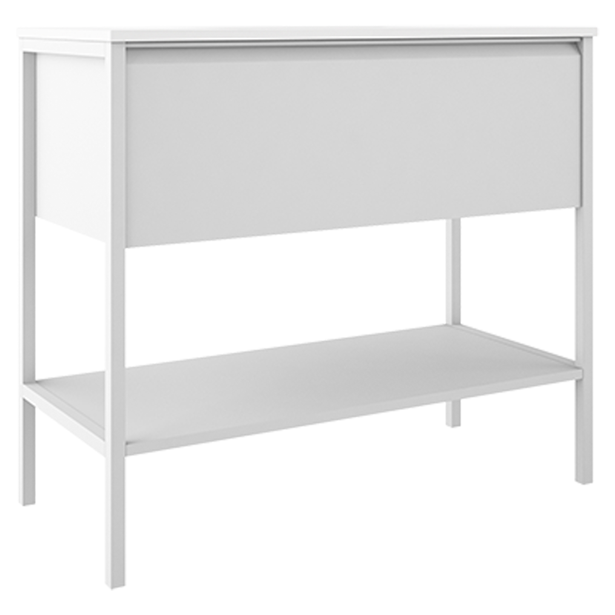 Underskab Tone Hvid Mat 100 cm, 1 Skuffe med Vask