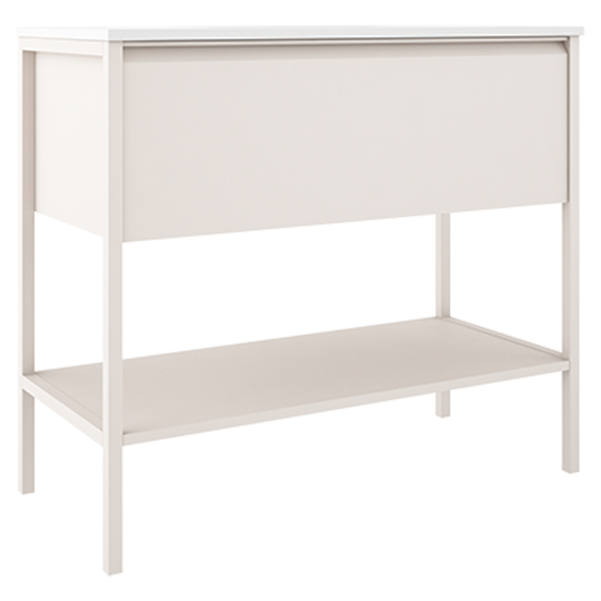 Underskab Tone Beige Mat 100 cm, 1 Skuffe med Vask