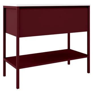 Underskab <strong>Tone</strong>  Rød Mat 100 cm, 1 Skuffe med Vask