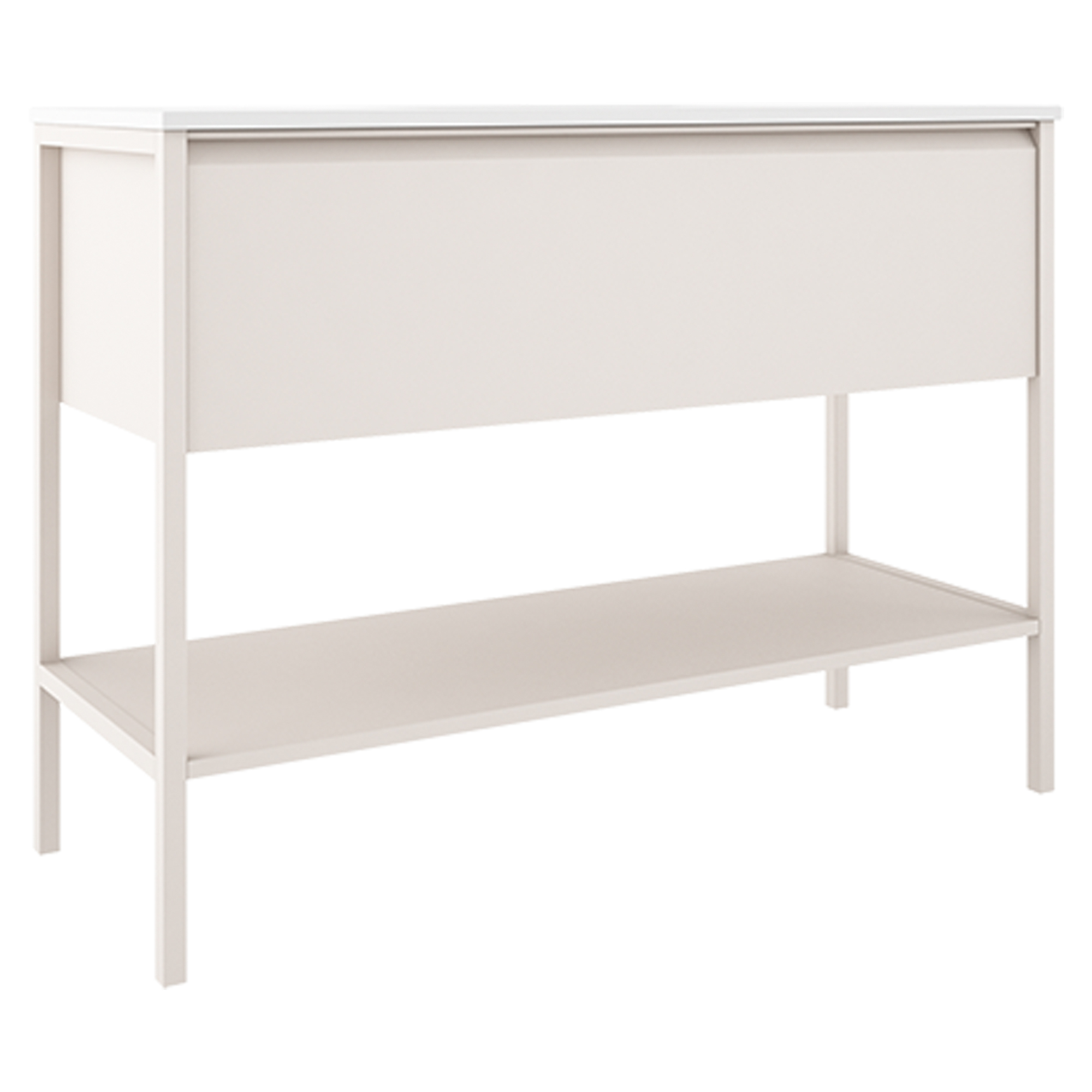 Underskab Tone Beige Mat 120 cm, 1 Skuffe med Vask