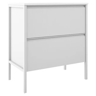 Underskab <strong>Tone</strong>  Hvid Mat 80 cm, 2 Skuffer med Vask