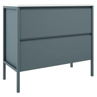 Underskab <strong>Tone</strong>  Blå Mat 100 cm, 2 Skuffer med Vask