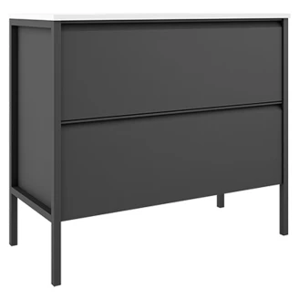 Underskab <strong>Tone</strong>  Mørkegrå Mat 100 cm, 2 Skuffer med Vask