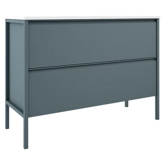 Underskab <strong>Tone</strong>  Blå Mat 120 cm, 2 Skuffer med Vask