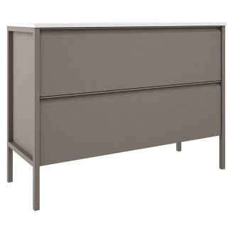 Underskab <strong>Tone</strong>  Grå Mat 120 cm, 2 Skuffer med Vask
