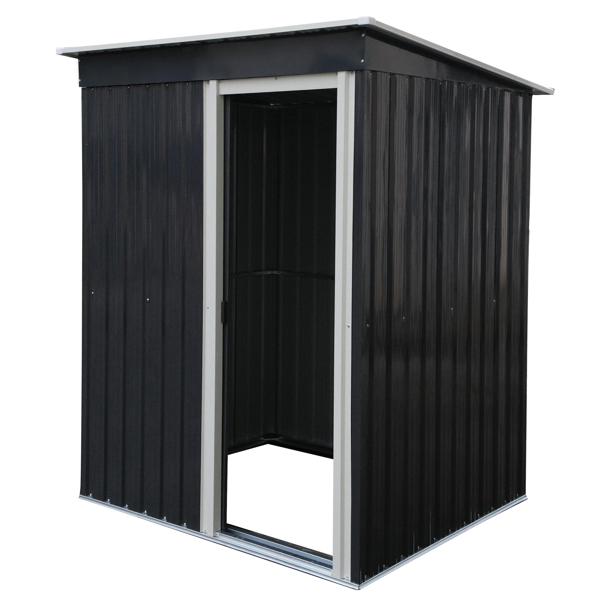 Opbevaringsskur Iskar Antracit 151x130x183 cm