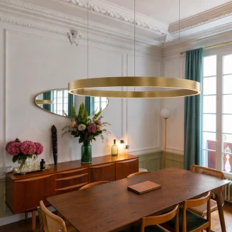 Nova Luce Hængelampe <strong>Motif</strong>  Guld Ø 100 cm