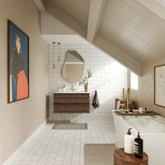 Klinker <strong>Mariposa</strong>  Hvid Mat 12x12 cm