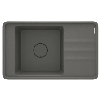 Granit Køkkenvask <strong>Momi</strong>  Antracit Metallic Mat 82x50 cm med Vandlås