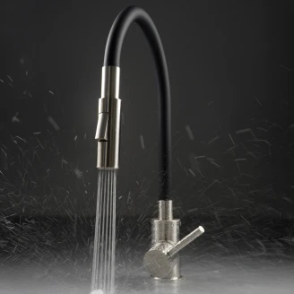 Køkkenarmatur med Fleksibel Tud Luno Sort Mat 2-funktionsspray