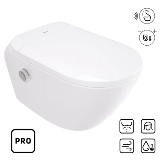 Væghængt Douchetoilet <strong>Silia</strong>  Pro Hvid Blank