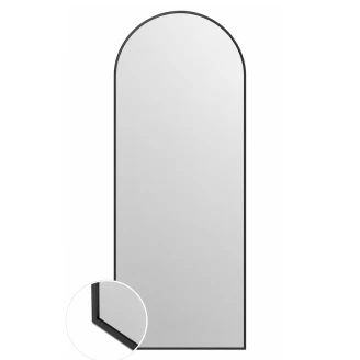 Spejl <strong>Eloria</strong>  60x160 cm Sort med Backlight