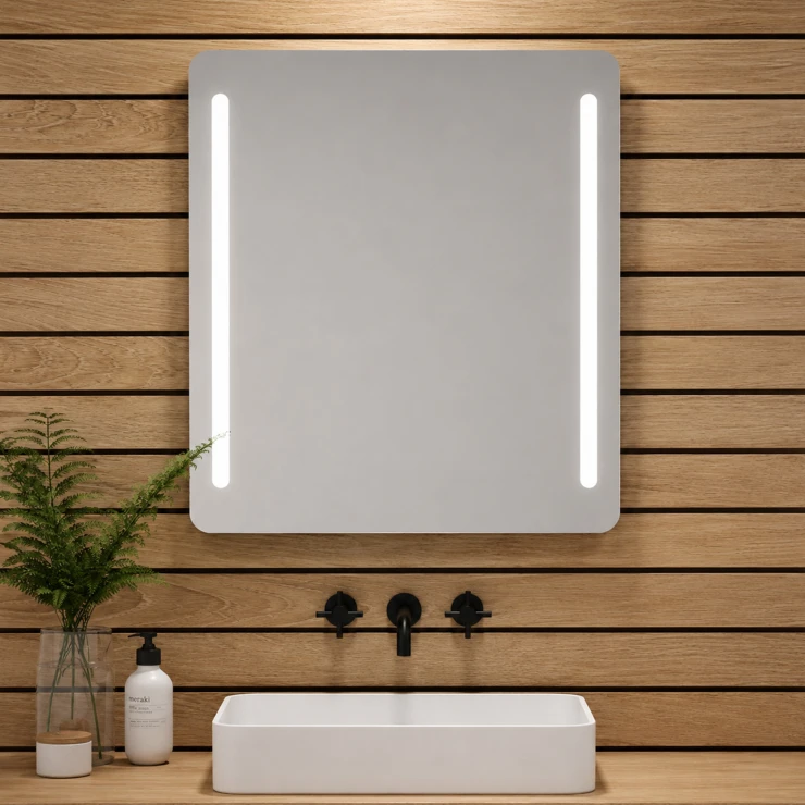Spejl Claros 80x70 cm med Dobbelt Sandblæsning