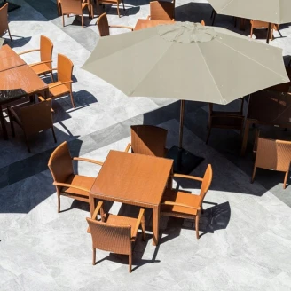 Haveparasol med Overtræk <strong>Castor</strong>  Beige Ø 300 cm