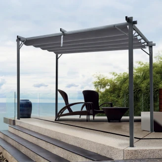 Pergola <strong>Lerum</strong>  Grå 295x395x230 cm