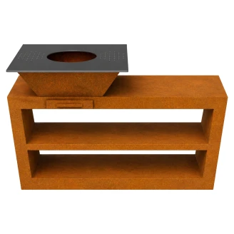 Cortena Udendørskøkken <strong>Coccina</strong>  Cortenstål 180x90 cm