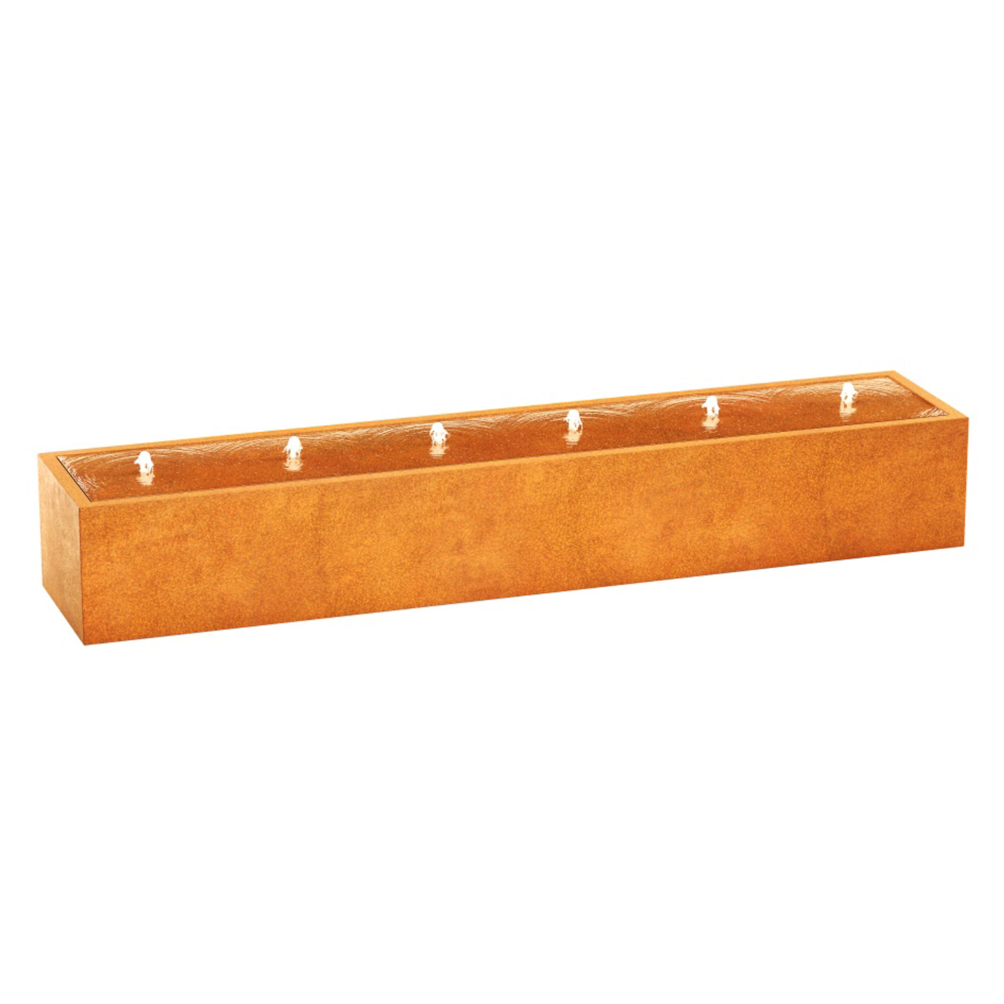 Cortena Fontæne Fuente Cortenstål 300x60x45 cm