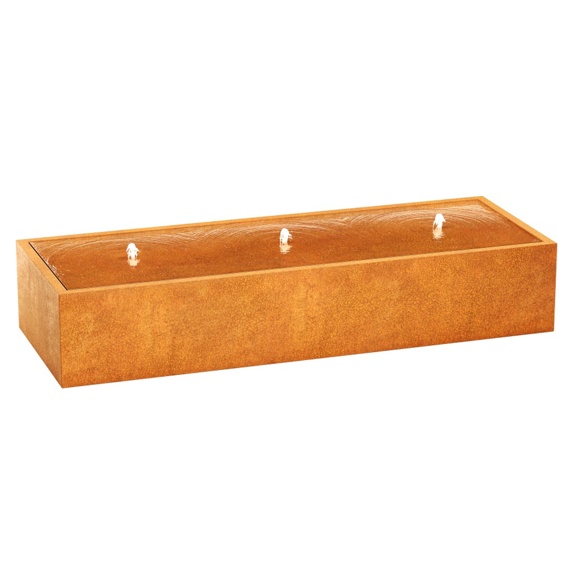 Cortena Fontæne Fuente Cortenstål 246x90x45 cm