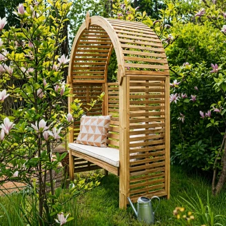 Pergola med Fuld Spaljé <strong>Elvaris</strong>  Træ