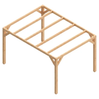 Pergola <strong>Norwell</strong>  Træ 300x400 cm