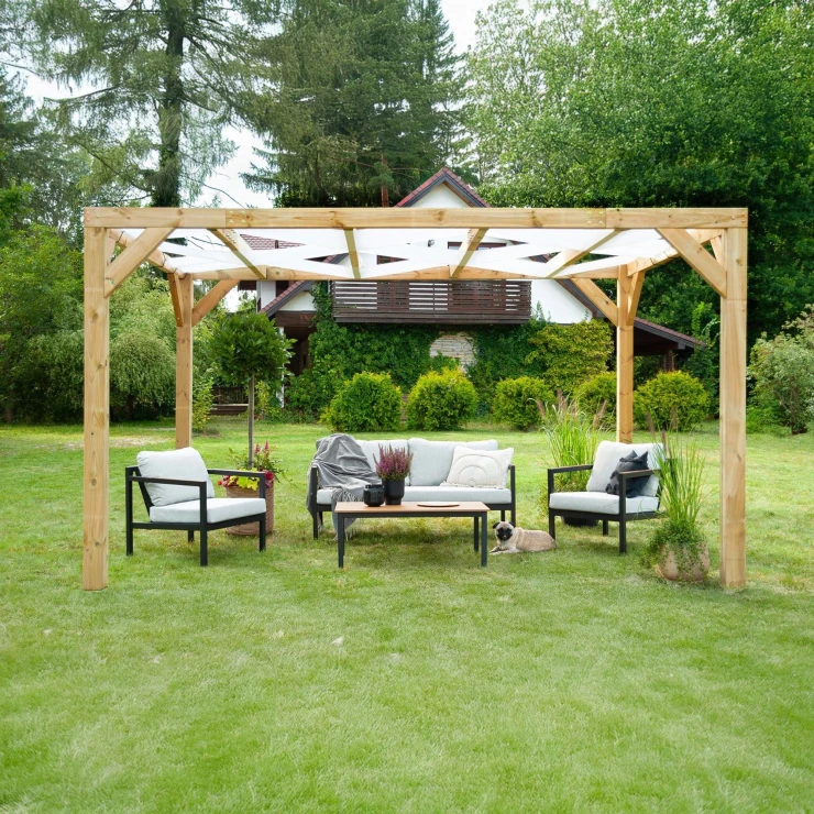 Pergola Norwell Træ 300x400 cm