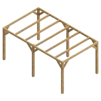 Pergola <strong>Norwell</strong>  Træ 300x500 cm