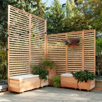 Krukke <strong>Wisley</strong>  Træ 59x43 cm med Spaljé 239 cm