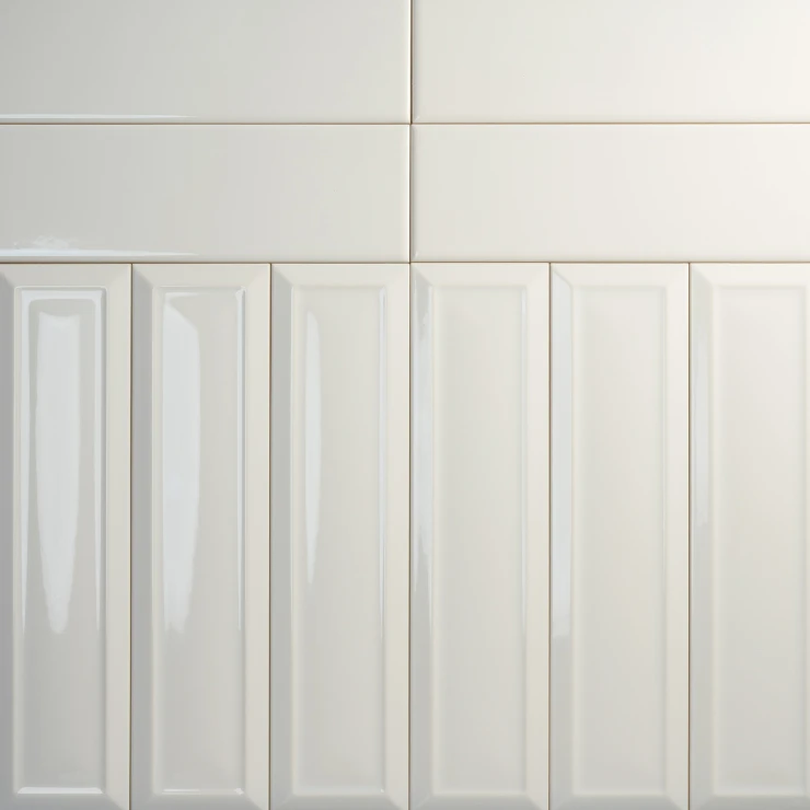 Estudio Vægflise Metropolis White Blank 10x40 cm