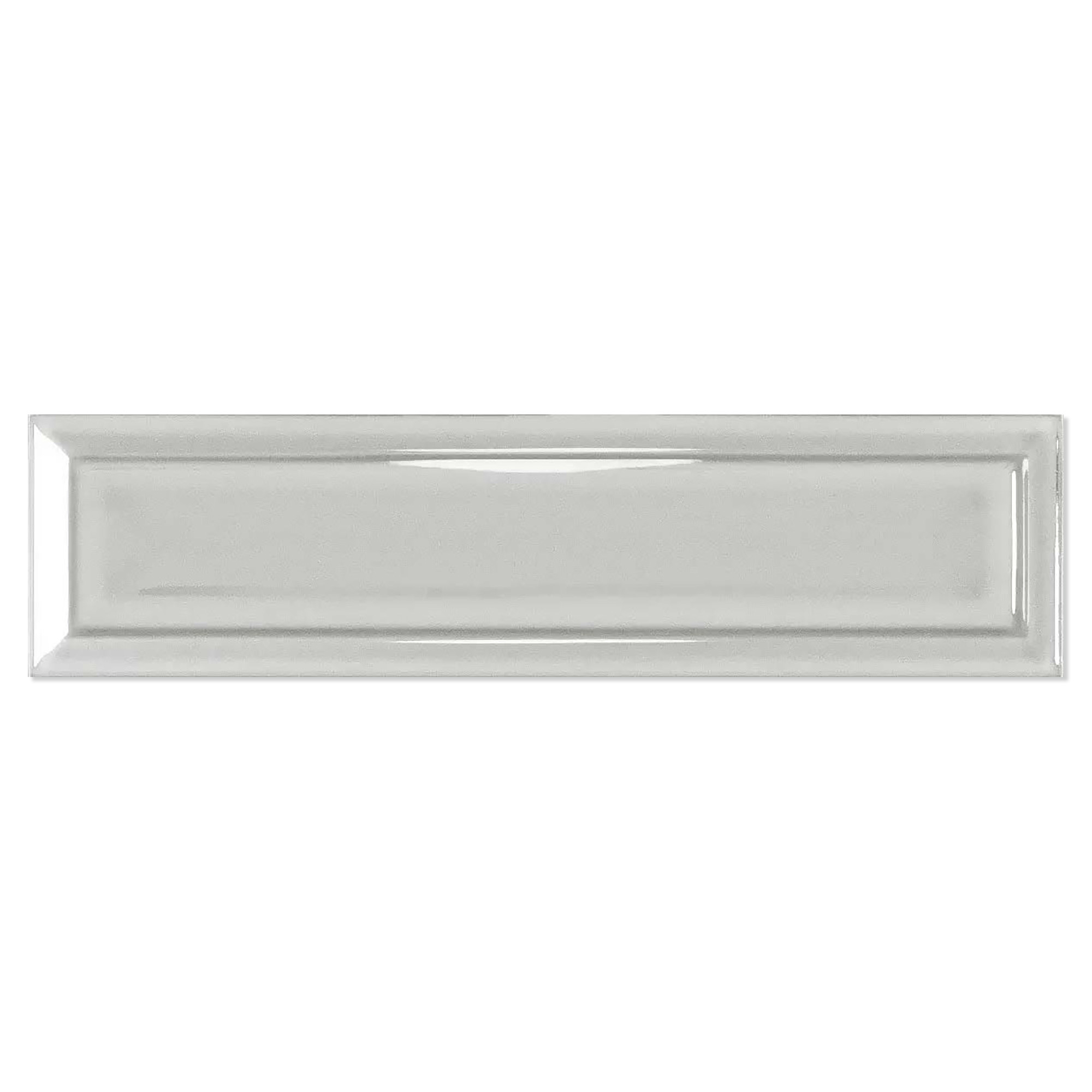 Estudio Vægflise Metropolis Lucid Grey Frame Blank 10x40 cm