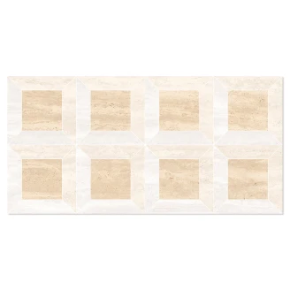 Klinker <strong>Tivora</strong>  Quadra Mandel-Hvid Mat 60x120 (5x5) cm
