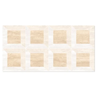 Klinker <strong>Tivora</strong>  Quadra Mandel-Hvid Mat 60x120 (5x5) cm