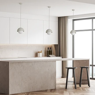 Hængende Lampe <strong>Lavardin</strong>  S Beige Mat