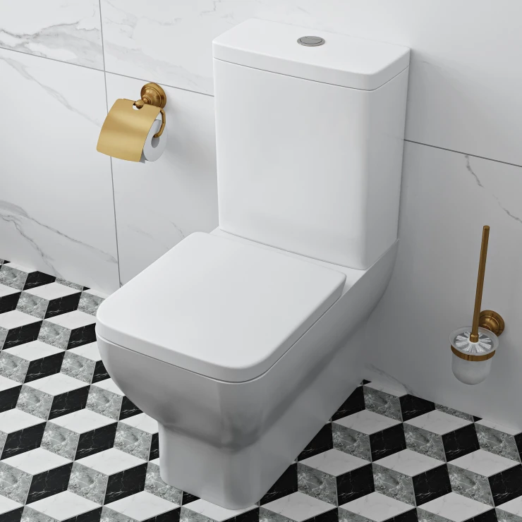Bathco Toilet Canberra Hvid Glat
