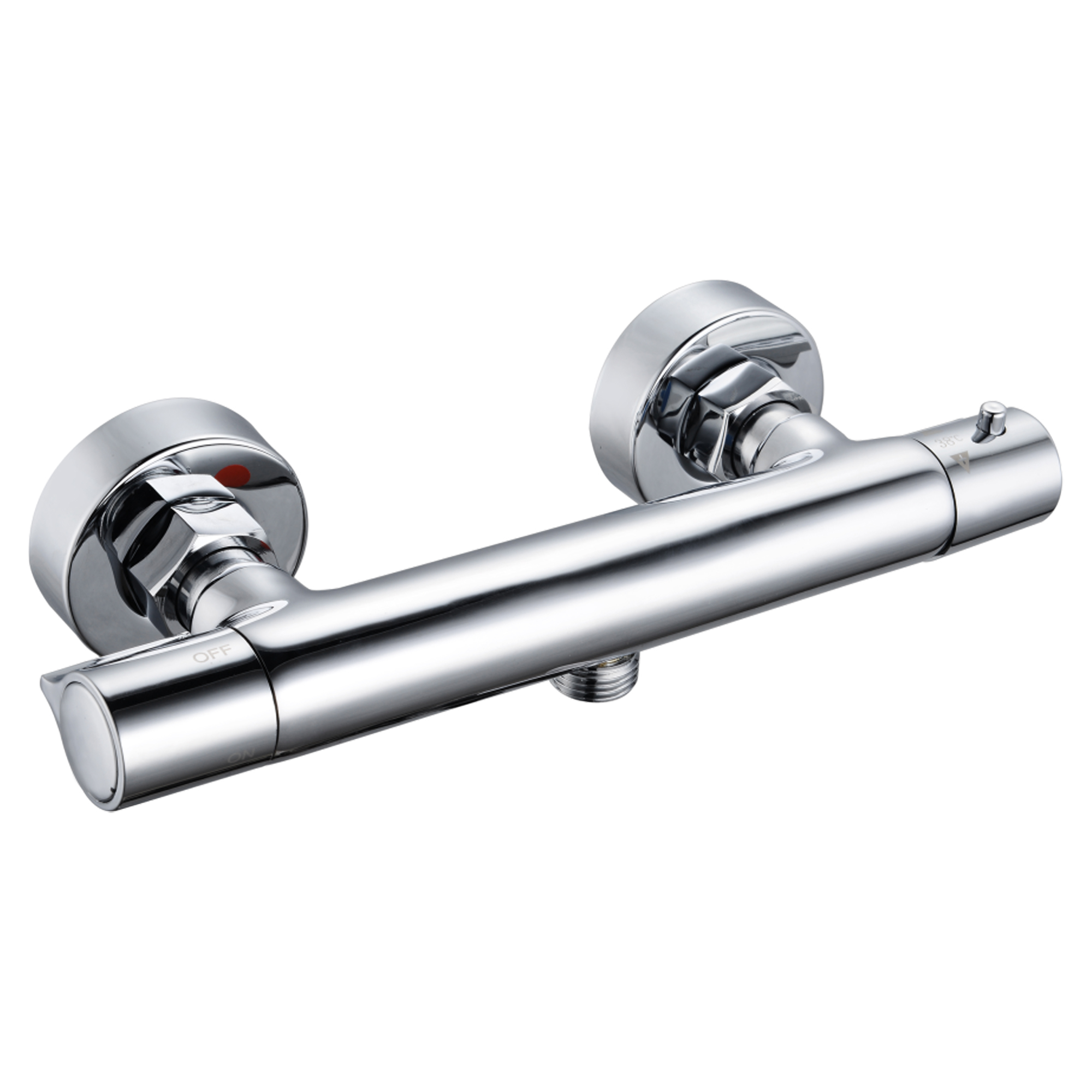 Brusearmatur Vitalis Krom Blank med Termostat
