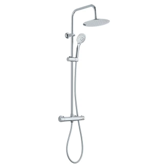 Brusesæt <strong>Aether</strong>  Krom Blank med Termostat